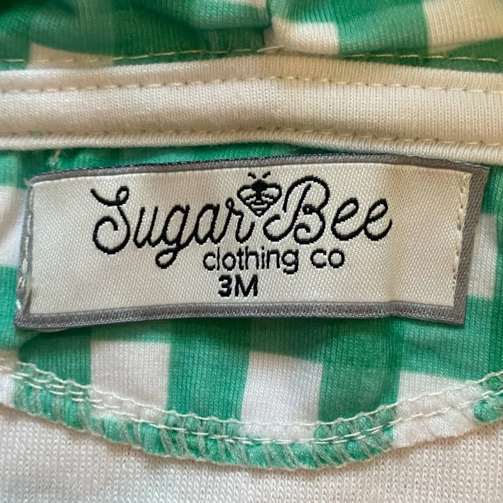 NWOT Sugar Bee Terry Cloth Sea Turtle Ruffled Zip-Up Hooded Swimsuit Cover-up 3M